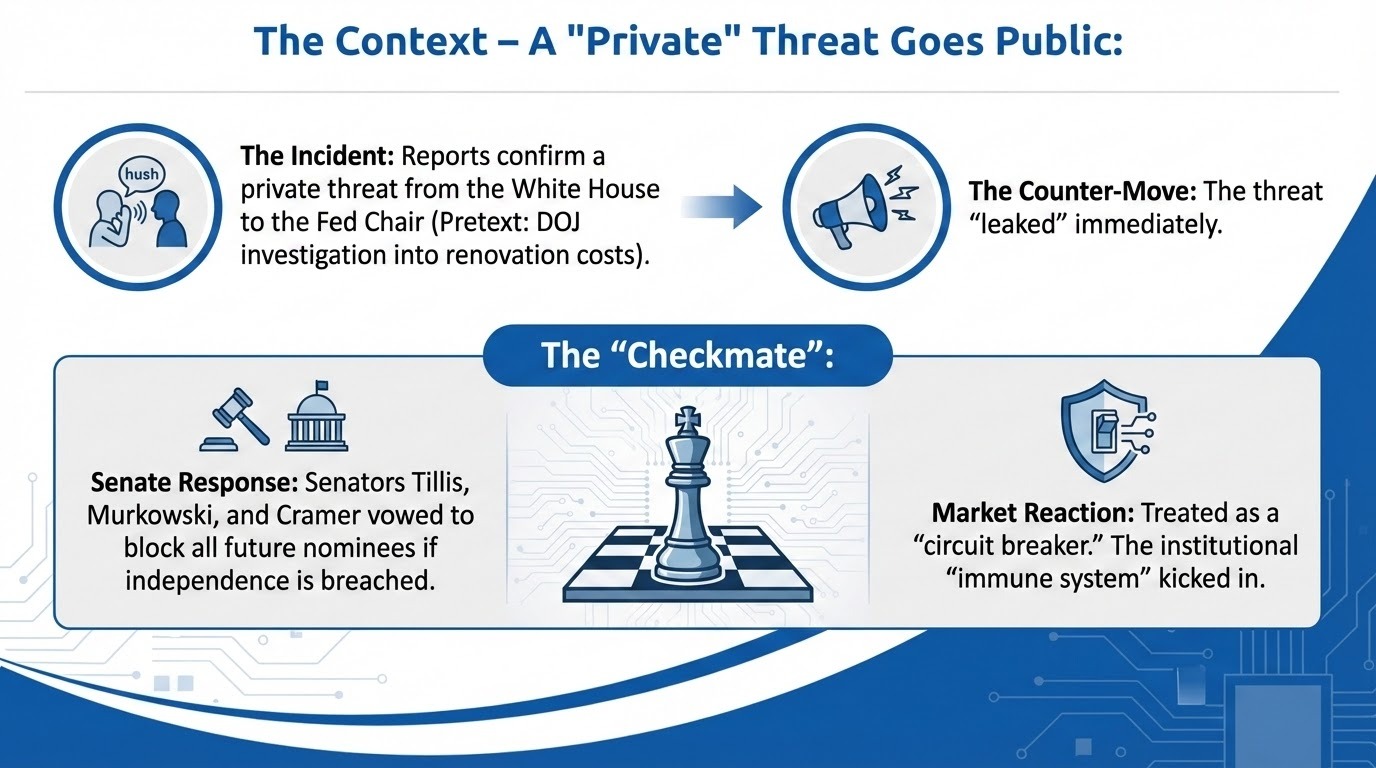 Federal Reserve building under political pressure amid Trump investigations