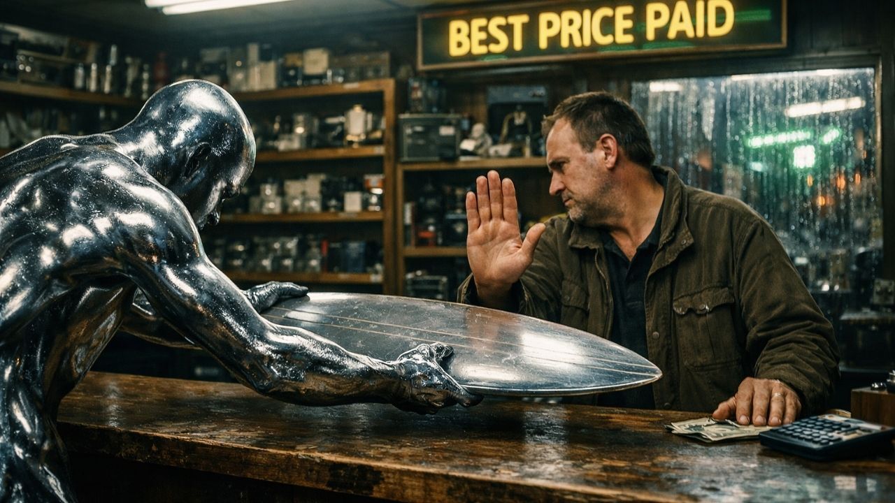 A wipeout for the silver surfers